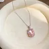 Brincos Pendentes de Zircônia Oval Super Brilhantes Pequeno Nicho Exquisite Necklace Ring Conjunto de Joias Fashionável Versátil