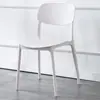 Cadeira de Plástico, Cadeira Simples Moderna com Encosto, Banqueta de Mesa, Cadeira de Barraca de Comida, Cadeira de Fast Food de Chá de Leite, Cadeira de Xadrez e Cartas, Cadeira de Jantar Nórdica