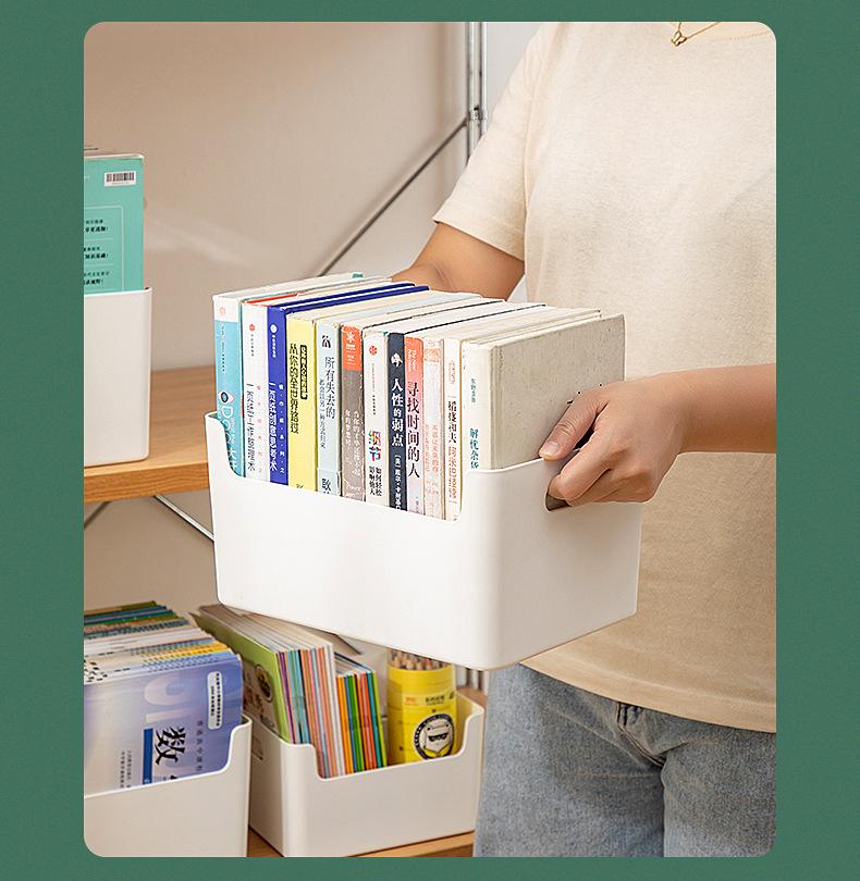书桌A4文件收纳框桌面学生储物文具书本收纳盒宿舍桌