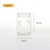 Botella de Vidrio Transparente Espesado para Pudín con Tapa, Botella para Yogur, Botella de Leche, Botella Vacía para Reenvasado de Gelatina, Venta al por Mayor