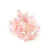 Manualidad de hortensia con borde quemado simulado Flor artificial DIY Materiales hechos a mano Piezas para accesorios del cabello Venta al por mayor Decoración de boda