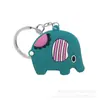 Animal Perro Gato Llavero de PVC Anillo de Llavero Cadena de Llaves Colgante Anillo de Llavero Llave de Coche