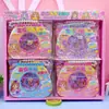 Libro de Pegatinas Flotantes para Uñas de Disfraz de Princesa de Dibujos Animados Libro de Pegatinas de Arena Movediza DIY Pegatinas Divertidas de Belleza y Maquillaje para Ropa