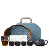 Juego de té de arcilla púrpura, que incluye una tetera y cuatro tazas, un juego de regalo de alta gama para uso doméstico, adecuado para ocasiones de negocios y se puede personalizar con un logotipo