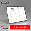 Design e Produção de Quadro de Exibição de Menu Luminoso Quadro de Pedidos para Loja de Chá de Leite Display de Publicidade Led Caixa de Luz Suporte de Display Menu de Mesa