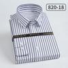 Camisa Social Masculina de Manga Longa 100% Algodão Dp Pronta para Usar Resistente a Amassados com Listras de Algodão