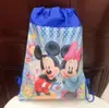 Pantalones con Bolsillo de Solapa y Cordón de Mickey y Minnie Comercio Exterior Bolsa de Cordón de Tejido No Tejido Impreso por Ambos Lados Mochila Escolar Regalo para Niños En Stock