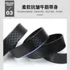 Cinturón Automático de Moda para Hombre con Correa Lisa [Hebilla Totalmente Dentada] para Vendedores Ambulantes en Vietnam