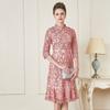 Novo Vestido de Banquete de Casamento de Shenzhen, Vestido de Alta Qualidade para Meia-Idade e Idosos, Marca Bordada, Tamanho Grande, Sogra e Sogra, Atacado