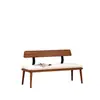 Banco Largo Simple Moderno para Uso Doméstico en la Sala de Estar, Banco Nuevo Estilo Chino con Respaldo, Silla de Comedor, Banco de Recepción de Madera Maciza, Banco para Entrada, Banco Largo