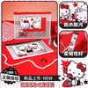 Bolsa com Zíper A5 Quadriculada Hello Kitty Guangbo, Alto Valor Estético, Grande Capacidade, Bolsa de Armazenamento Organizadora de Documentos para Escritório de Aluno do Ensino Fundamental