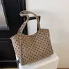 Bolsa de lona estilo japonés para mujer, de lunares, simple, bolsa de mano de gran capacidad, bolso de hombro casual, artístico, adecuado para ir al trabajo, bolsa de compras para estudiantes
