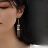 Pendientes Trenzados de Perlas de Imitación Estilo Antiguo Europeo y Americano 2025, Lujo Accesible y Pendientes Sencillos de Borla Sueño de Una Cortina Pendientes Nuevos