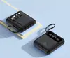 Atacado Personalização de Presente Mini Power Bank com Cabo Embutido 20000 Mah Grande Capacidade Carregamento Rápido Power Bank Portátil