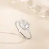 Anillo de Plata de Ley S925 con Forma de Gato Kt para Mujer, Anillo de Zirconia de Gato, Lindo y Delicado, Sensación de Alta Gama, Joyería de Plata Ajustable