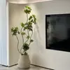 Haihong Jingpin Madeira Pé de Pato Simulação Planta Verde Biónica de Interior Vaso de Chão Grande Planta Falsa Luxo Leve de Alto Padrão Sala de Estar