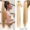 Comércio Exterior Europeu e Americano Peruca Rabo de Cavalo Moda Feminina Fibra Química Sem Marcas Presilha Rabo de Cavalo Cabelo Liso 8 Dentes Presilha Tigre Rabo de Cavalo Liso