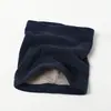 Bufanda de forro polar con cuello alto de doble capa de temperatura constante para niños, también apta para adultos, estilo de dos piezas falsas, otoño e invierno