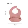 Babero de silicona de grado alimenticio, babero de arroz tridimensional, babero de arroz impermeable, babero para bebé anti-suciedad