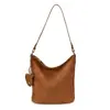 Bolsa Tote Suede Estampa Leopardo Retro Outono Inverno Feminina Modelo Novo 2026 Meilade Grande Capacidade Ombro Único Transversal Saco Balde