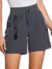 Ropa de Trabajo Transfronteriza Deportes al Aire Libre Pantalones Cortos para Correr de Cintura Alta Secado Rápido Bolsillo Multifuncional Pierna Recta Pantalones Deportivos Casuales para Mujer