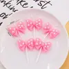 Decoración para Pastel Día de las Madres 2026 Topper Acrílico Moño de Perlas Vela Inserto Feliz Día de las Madres