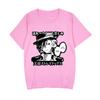 Wen Hao Perro Salvaje Animación Alrededor Tai Dazai Zhongyuan Ocio Dibujos Animados para Mujer Camiseta de Manga Corta para Mujer Mismo Estilo para Parejas