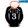 Traje de Personaje Junior de Voleibol de Anime de Amazon para Primavera y Otoño 2025 Sudadera con Capucha y Cremallera Cos3D Moda