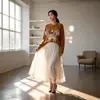 Falda de retazos romántica de terciopelo y malla para mujer, diseño de nicho estilo francés, otoño e invierno, falda plisada de color liso de cintura alta