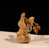 Llavero Estéreo de Madera de Durazno del Zodiaco Sin Pintar Colgante para Llavero de Coche Colgante Pequeño Cadena de Llaves Joyería