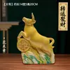 Figura de Cerámica de Vaca Tang Sancai para Riqueza y Prosperidad, Decoración de Sala de Estar del Hogar, Apertura de Negocio, Artesanía de Decoración de Rincón Feng Shui para Atraer Riqueza