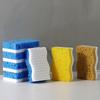Paño de Esponja Nano de Alta Espuma Bicolor en Forma de S para Limpieza de Lavavajillas de Cocina, Estropajo, Limpiador Mágico Descontaminante para el Hogar