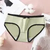 Ropa Interior Femenina Japonesa para Estudiantes Estilo Coreano Color Sólido Transpirable Cintura Media Chica Sexy y Linda Pantalones Comercio Electrónico Transfronterizo