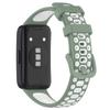 Qingfeng es adecuado para Huawei Bracelet 10 Correa de goma Huawei Band8/9 Reemplazo Pulsera transpirable de dos colores con agujeros
