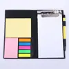 Jiuxing Papelería Regalo Empresarial Cuaderno con Cubierta de PU con Bolígrafo, Notas Adhesivas y Combinación Conveniente de Papel para Notas para Oficina, En Stock