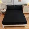 Conjunto de lençóis simples de cor sólida para exportação transfronteiriça, três peças, lençol de solteiro, protetor de colchão de solteiro, fornecimento direto do fabricante