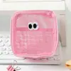 Saco de armazenamento de cosméticos de malha de gorro para estudantes tridimensional de grande capacidade saco de lavagem de viagem digital saco de armazenamento de artigos diversos