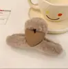 Pinza para el pelo de peluche con forma de corazón, Pinza grande de tiburón linda para otoño e invierno, Accesorio para el pelo para peinar la parte posterior de la cabeza y sujetar el flequillo