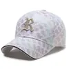 Gorra de béisbol bordada con la letra R para mujer, gorra de visera curva de ala dura para primavera/verano, hace que la cara se vea más pequeña, sombrero de sol versátil popular, venta al por mayor