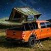Barraca de Teto para Carro de Acampamento ao Ar Livre para 1-2 Pessoas, Dobrável Lateral Flip, Casca Dura de Alumínio, à Prova de Chuva, Impermeável e Resistente ao Desgaste