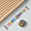 Nova Pulseira Apple Watch para Mulheres Pulseira Transparente Arco-Íris Pulseira iWatch1-7SE