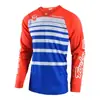 Traje de Corrida Off-Road Transfronteiriço Tamanhos Europeus e Americanos Camiseta de Manga Longa de Secagem Rápida Versão Solta Versátil e Bonito Absorvente de Suor Traje para Downhill