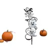 Gancho de Metal Portátil Desenho Animado Fantasma Abóbora Arte em Ferro Minimalista Moderno Peça Decorativa para Pendurar Iluminação de Jardim Luz de Ambiente