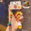 Baimao Original Miffy Coelho Boneca Chaveiro Pingente Feminino Criativo DIY Miçangas Casal Chaveiro Mochila Pingente