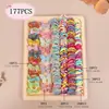 Conjunto de 718/240 Peças de Acessórios de Cabelo para Meninas e Crianças, Conjunto Misto Multicolorido de Elásticos de Cabelo Infantis, Presilhas de Laço e Conjunto de Enfeites de Cabelo