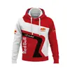 Moletom com Capuz Estampado Digital Amazon Transfronteiriço Outono e Inverno Casual Manga Longa Moletom Estampado Traje de Corrida Ferrari