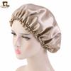 Item Popular de Comércio Exterior: Touca de Cetim com Renda para Mulheres, Touca para Quimioterapia, Touca de Proteção para Cabelo Tjm-250, Versátil, Fashion, Artística, Estilo Fino