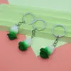 Llavero Colgante Divertido de Resina Simulación de Frutas y Verduras Fresa Jade Col Repollo Tienda de Catering Gourmet Colgante Pequeño Regalo