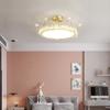 Lámpara de dormitorio principal nórdica moderna minimalista corona led lámpara de sala de estudio personalizada creativa de cristal cálida romántica lámpara de habitación
