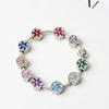 Nuevas Cuentas de Aleación con Incrustaciones de Diamantes de Jiaren, Agujero Grande, Personalizadas DIY, Copo de Nieve de Diamantes Completos, Accesorios para Pulsera de Cuentas, Joyería Hecha a Mano